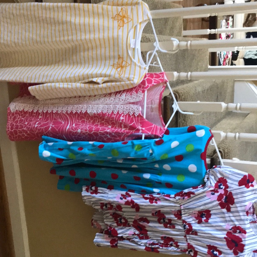 Super cute, Four girls dresses, size 8. The yellow Hannah is a size 140/ 10